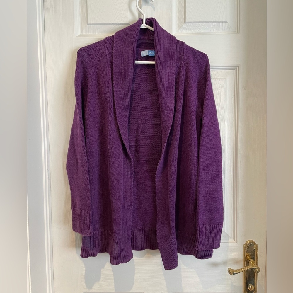 DENVER HAYES purple cardigan